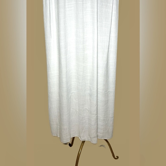 NEW Boho White Lace Beach Dress Coverup with Flutter Sleeves & 2-Tie Front, OS - Picture 11 of 13